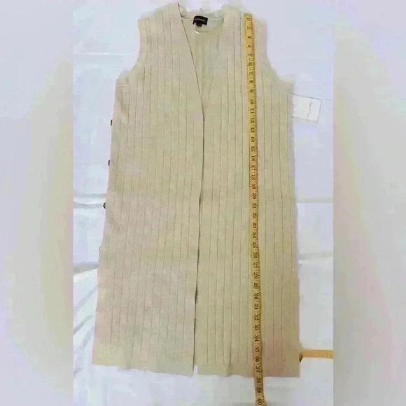 NEW! Calligraphie Women’s Open Front Longline Vest. Size Medium. - Picture 10 of 10